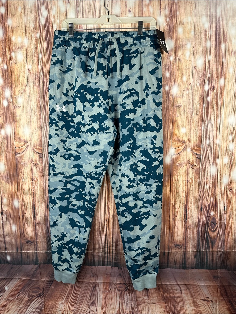 NWT Under Armour Rival Fleece Joggers Camo Men’s Pants Size Large